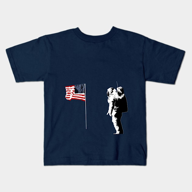 Moonwalk Kids T-Shirt by CathyCathou